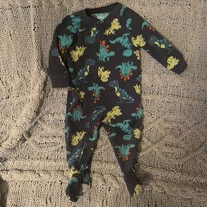 Child of Mine 12 month dinosaur footie PJs